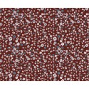 67524 TEJIDO ESTAMPADO FLORIN (01) 1.40 M. 110 GR/M2. ALGODON 100% ARCILLA Venta en piezas de 10.00 M