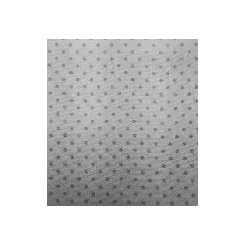 67772 POPELIN ESTAMPADO NATHAN (01) 1.47 M. 160 GR/M2. POLIESTER 100% BLANCO/MENTA Venta en piezas de 6.00 M