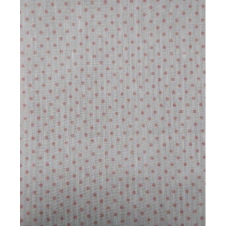 67781 POPELIN ESTAMPADO NATHAN (10) 1.47 M. 160 GR/M2. POLIESTER 100% BLANCO/ROSA Venta en piezas de 6.00 M