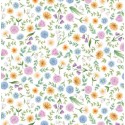 67924 PERCALE ESTAMPADO LEANNE (01) 1.50 M. 115 GR/M2. ALGODON 100% BLANCO Venta en piezas de 10.00 M
