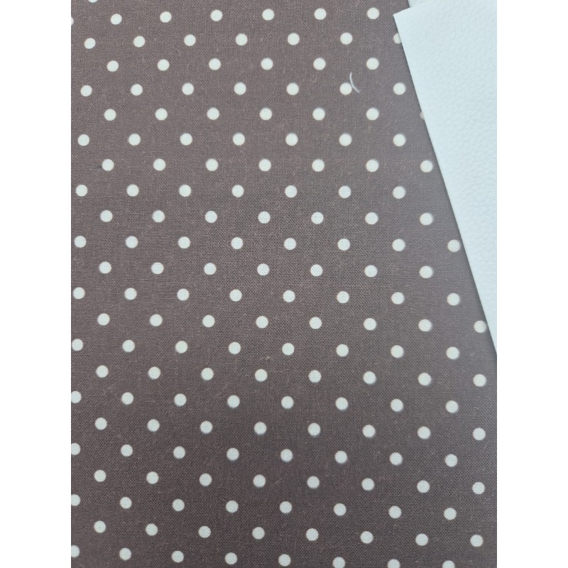 68024 TEJIDO ESTAMPADO SESAMO (87) 150 CM. 145 GR/M2. ALGODON 100% MARRON/NATURAL Venta en piezas de 10.00 M