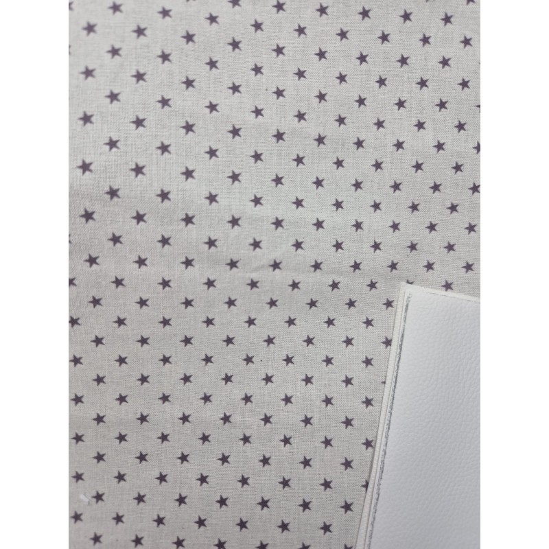 68031 TEJIDO ESTAMPADO SESAMO (94) 150 CM. 145 GR/M2. ALGODON 100% NATURAL/MORADO Venta en piezas de 10.00 M