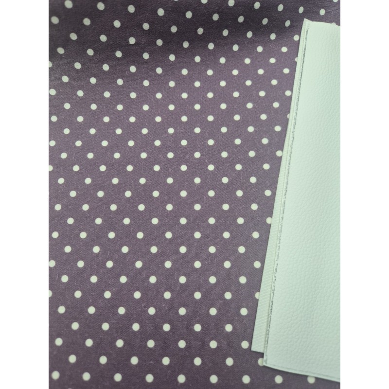 68036 TEJIDO ESTAMPADO SESAMO (99) 150 CM. 145 GR/M2. ALGODON 100% MORADO/NATURAL Venta en piezas de 10.00 M