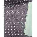68036 TEJIDO ESTAMPADO SESAMO (99) 150 CM. 145 GR/M2. ALGODON 100% MORADO/NATURAL Venta en piezas de 10.00 M