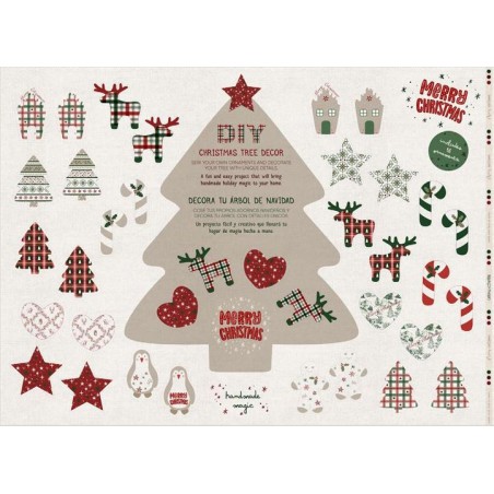 68040 DECORACIONES ARBOL HALP PANAMA ESTAMPADO (02) PANEL 150x110 M.-200 GR/M2- ALGODON 100% CRUDO Venta en piezas de 6.00 M