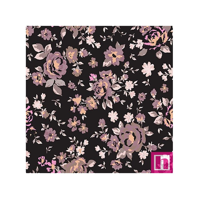 68070 TEJIDO ESTAMPADO GALDAR (01) 1.40 M. 110 GR/M2. ALGODON 100% VIOLETA Venta en piezas de 10.00 M