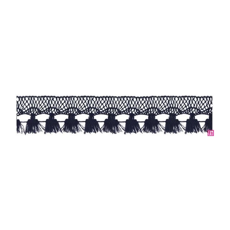 727388-020 FLECO BOLILLO SHAIRA 30 MM. POLIESTER 100% MARINO Venta en piezas de 25.00 M