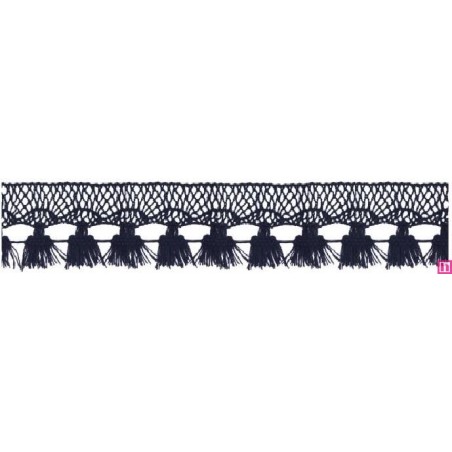 727388-020 FLECO BOLILLO SHAIRA 30 MM. POLIESTER 100% MARINO Venta en piezas de 25.00 M