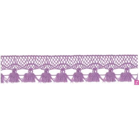 727388-021 FLECO BOLILLO SHAIRA 30 MM. POLIESTER 100% LILA Venta en piezas de 25.00 M