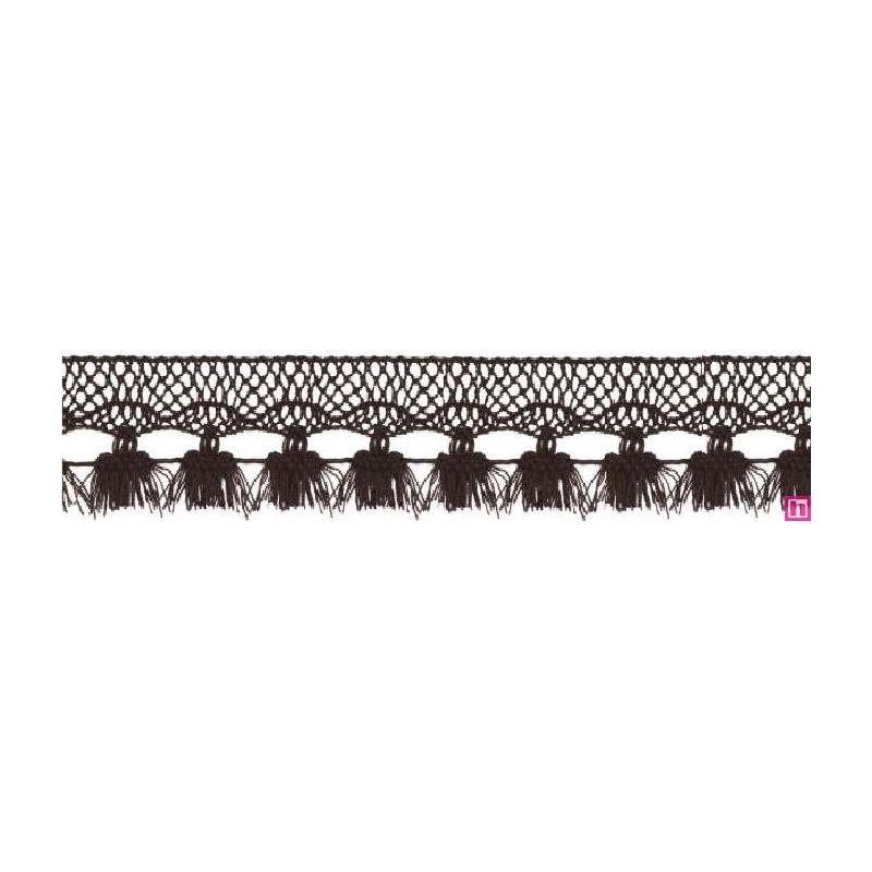 727388-025 FLECO BOLILLO SHAIRA 30 MM. POLIESTER 100% MARRON Venta en piezas de 25.00 M