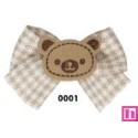 762230-01 APLICACION INFANTIL SADE-LAZO OSITO 55X40 MM. POLIESTER/ALGODON 100% BEIG Venta en piezas de 10.00 U