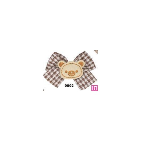 762230-02 APLICACION INFANTIL SADE-LAZO OSITO 55X40 MM. POLIESTER/ALGODON 100% MARRON Venta en piezas de 10.00 U