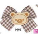 762230-02 APLICACION INFANTIL SADE-LAZO OSITO 55X40 MM. POLIESTER/ALGODON 100% MARRON Venta en piezas de 10.00 U