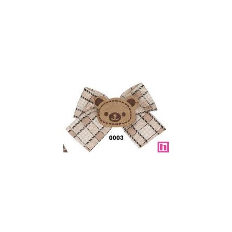 762230-03 APLICACION INFANTIL SADE-LAZO OSITO 55X40 MM. POLIESTER/ALGODON 100% BEIG Venta en piezas de 10.00 U