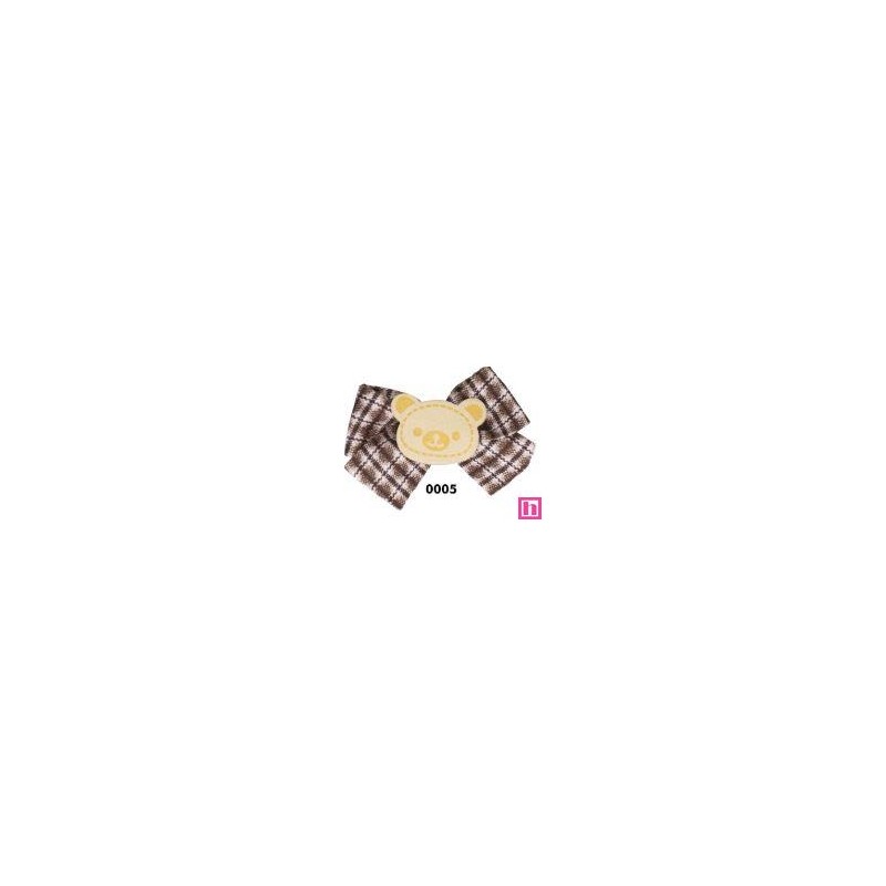 762230-05 APLICACION INFANTIL SADE-LAZO OSITO 55X40 MM. POLIESTER/ALGODON 100% CHOCOLATE Venta en piezas de 10.00 U