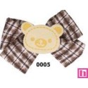 762230-05 APLICACION INFANTIL SADE-LAZO OSITO 55X40 MM. POLIESTER/ALGODON 100% CHOCOLATE Venta en piezas de 10.00 U