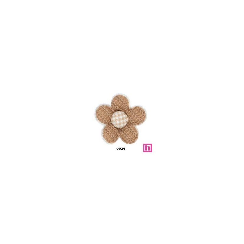 762243-24 APLICACION INFANTIL DIARA-FLOR RED.55 MM. POLIESTER/ALGODON 100% CAMEL Venta en piezas de 10.00 U
