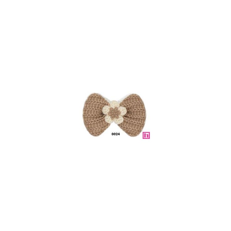 762244-24 APLICACION INFANTIL DIARA-LAZO 75X45 MM. POLIESTER/ALGODON 100% CAMEL Venta en piezas de 10.00 U