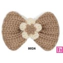 762244-24 APLICACION INFANTIL DIARA-LAZO 75X45 MM. POLIESTER/ALGODON 100% CAMEL Venta en piezas de 10.00 U
