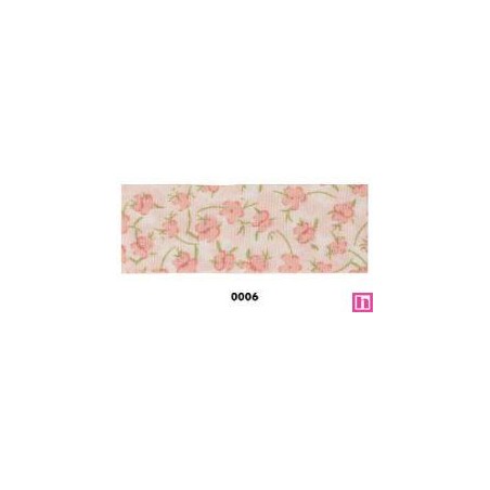 814218-25-0006 CINTA DOBLE ESTAMPADA TIZZIANA 25 MM POLIESTER 100% ROSA Venta en piezas de 22.80 M