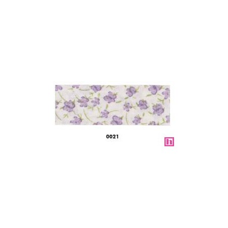 814218-25-0021 CINTA DOBLE ESTAMPADA TIZZIANA 25 MM POLIESTER 100% LILA Venta en piezas de 22.80 M
