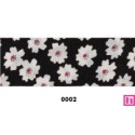 814219-25-0002 CINTA DOBLE ESTAMPADA MAGGIE 25 MM POLIESTER 100% NEGRO Venta en piezas de 22.80 M