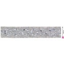 856191-0101 GALON TERMOADHESIVO ABEBA 30 MM. BROSS+CRISTAL NEUTRO Venta en piezas de 5.00 M