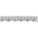 908503-0101 GALON FANTASIA KISAI 28 MM. POLIESTER + POLIETILENO PLATA Venta en piezas de 13.70 M