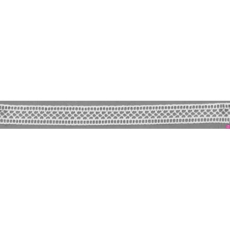 9269-0 ENTREDOS REJILLA BOLILLO TRUMAN 13 MM. ALGODON 100% BLANCO Venta en piezas de 25.00 M