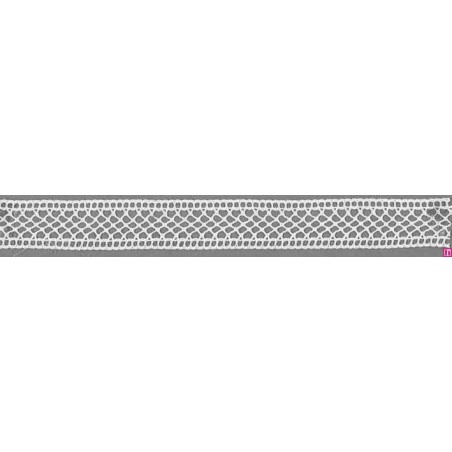 9270-0 ENTREDOS REJILLA BOLILLO TRUMAN 17 MM. ALGODON 100% BLANCO Venta en piezas de 25.00 M