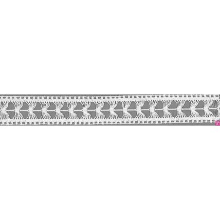9296-0 ENTREDOS BOLILLO IZAR 20 MM. ALGODON 100% BLANCO Venta en piezas de 25.00 M