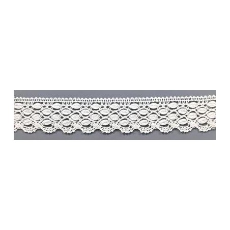 9325-000 PUNTILLA BOLILLO ENELDO 25 MM. ALGODON 100% BLANCO Venta en piezas de 25.00 M