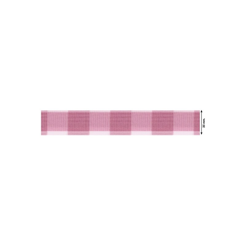 941204-25-0006 CINTA FANTASIA SAGITTA 25 MM. POLIESTER 50%-ALGODÓN 50% MAGENTA Venta en piezas de 22.70 M