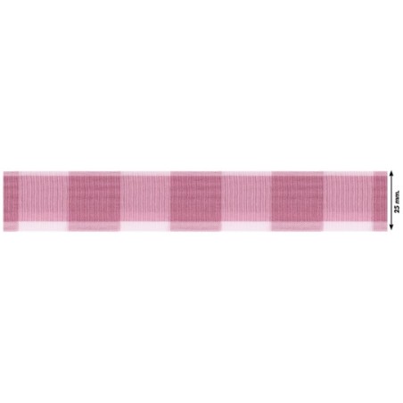 941204-25-0006 CINTA FANTASIA SAGITTA 25 MM. POLIESTER 50%-ALGODÓN 50% MAGENTA Venta en piezas de 22.70 M