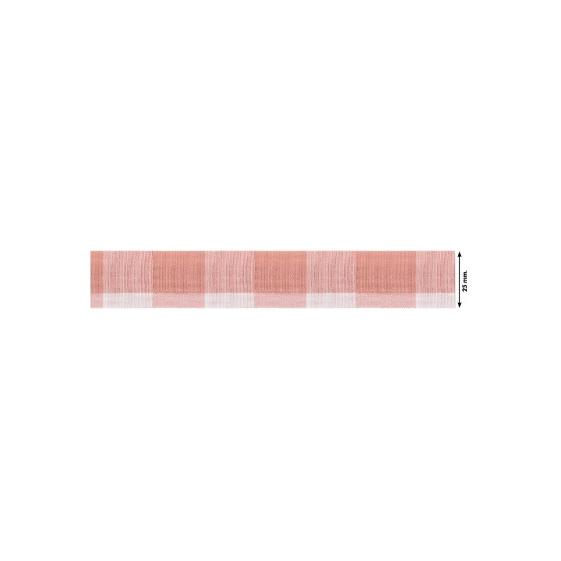 941204-25-0039 CINTA FANTASIA SAGITTA 25 MM. POLIESTER 50%-ALGODÓN 50% ROSA Venta en piezas de 22.70 M