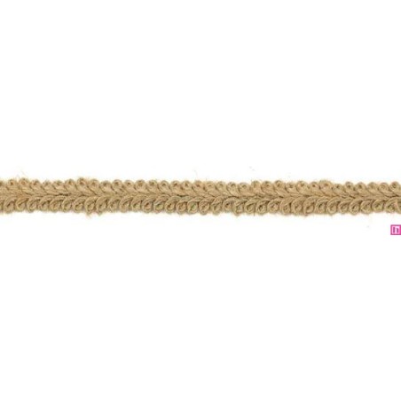 9545 GALON YUTE LEIRE 10 MM ALGODON 100% YUTE 95%-ACRILICO 5% CRUDO Venta en piezas de 25.00 M