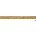9545 GALON YUTE LEIRE 10 MM ALGODON 100% YUTE 95%-ACRILICO 5% CRUDO Venta en piezas de 25.00 M