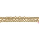 9549 GALON YUTE LEIRE 20 MM ALGODON 100% YUTE 95%-ACRILICO 5% CRUDO Venta en piezas de 25.00 M