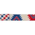 9568-40-1 CINTA REVERSIBLE ETNICA 40 MM. POLIESTER 100% BEIG/AZUL/ROJO Venta en piezas de 15.00 M