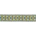 9569-24-1 TAPACOSTURAS ETNICO 24 MM. POLIESTER 100% VERDE Venta en piezas de 15.00 M