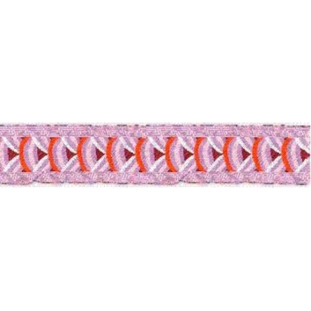 9569-24-2 TAPACOSTURAS ETNICO 24 MM. POLIESTER 100% LILA Venta en piezas de 15.00 M