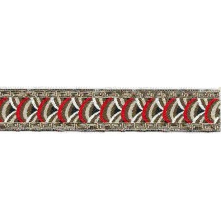 9569-24-4 TAPACOSTURAS ETNICO 24 MM. POLIESTER 100% CAMEL Venta en piezas de 15.00 M