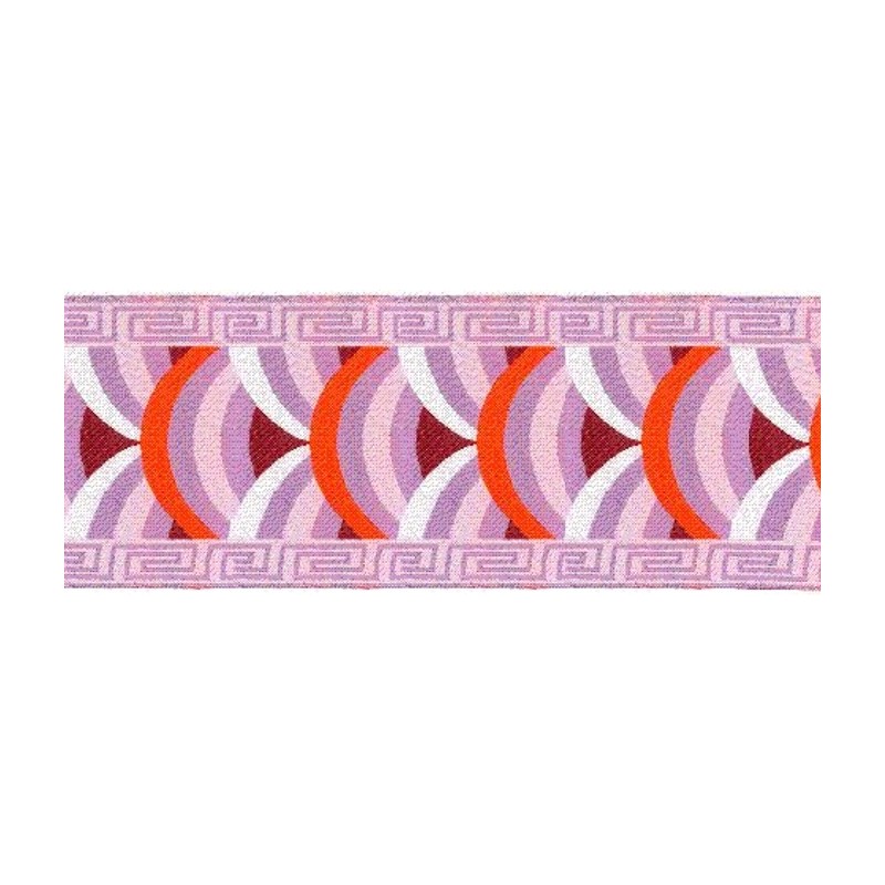 9569-65-2 TAPACOSTURAS ETNICO 65 MM. POLIESTER 100% LILA Venta en piezas de 15.00 M
