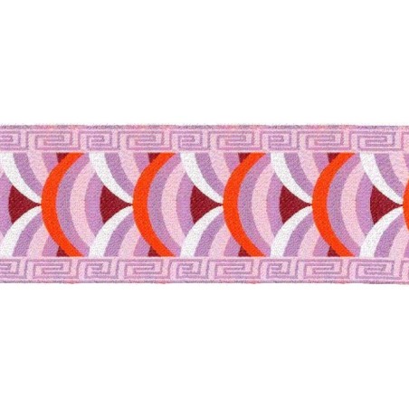 9569-65-2 TAPACOSTURAS ETNICO 65 MM. POLIESTER 100% LILA Venta en piezas de 15.00 M