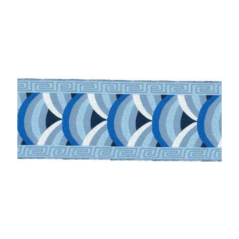 9569-65-3 TAPACOSTURAS ETNICO 65 MM. POLIESTER 100% AZUL Venta en piezas de 15.00 M