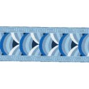 9569-65-3 TAPACOSTURAS ETNICO 65 MM. POLIESTER 100% AZUL Venta en piezas de 15.00 M