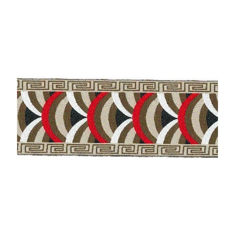 9569-65-4 TAPACOSTURAS ETNICO 65 MM. POLIESTER 100% CAMEL Venta en piezas de 15.00 M