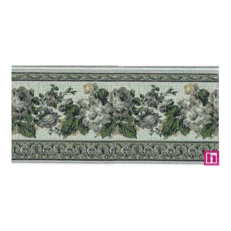 9587-48-3 TAPACOSTURAS JACQUARD VINTAGE 48 MM. POLIESTER - VERDE Venta en piezas de 15.00 M