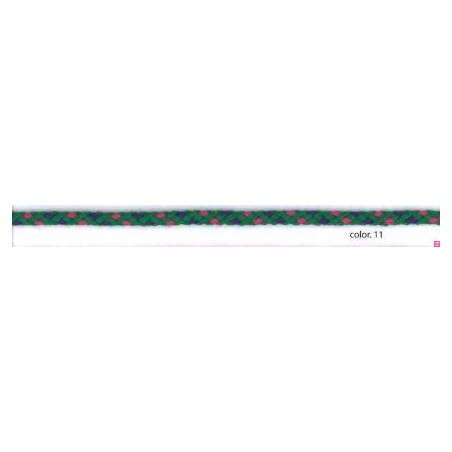 9596-11 CORDON FANTASIA LIMUN 5 MM. ALGODON 80%-POLIESTER 20% VERDE/MULTI Venta en piezas de 25.00 M