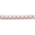 9623-34 PUNTILLA BOLILLO ACHIOTE 15 MM. POLIESTER 100% BLANCO/NARANJA Venta en piezas de 25.00 M